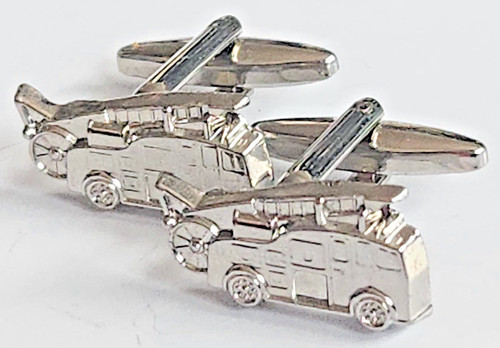 Cufflinks steel platinum - steel,