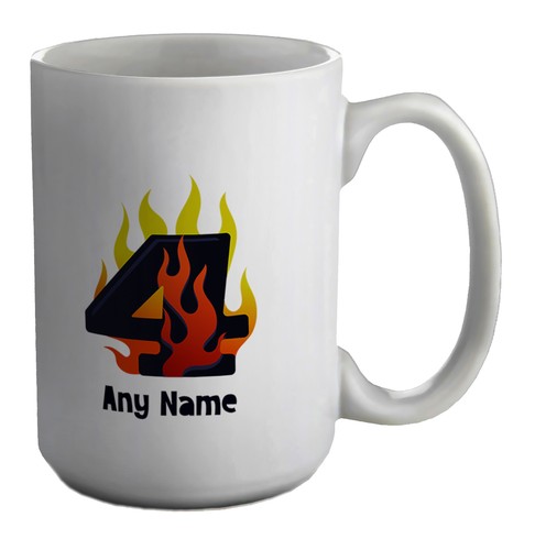 Personalised number day flame - day,