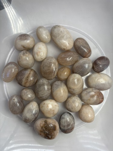 250g blue moonstone tumble - blue,