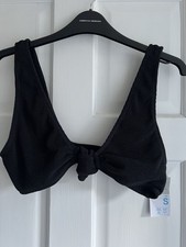 Black Bikini Top. Tie Front