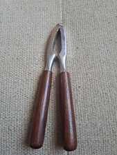 Vintage Metal Nut Cracker With Wooden Handle