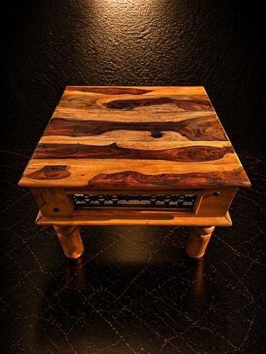 Solid wood side table - solid,