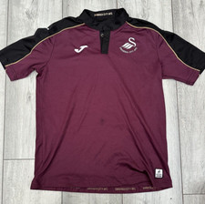 Swansea City AFC Football Training Polo Shirt Joma Kit child kid 11-12 years top