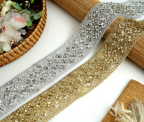 Indian bridal lace trim - indian,