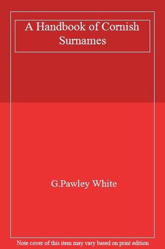 Handbook cornish - a, of