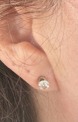 Diamond stud earrings 14ct - stud,