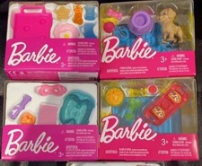 4 X Barbie dream house Mini Accessory Sets PERFECT STOCKING FILLERS
