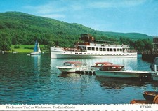 (1) The Steamer Boat Teal On Windermere Lake District