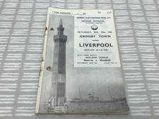 Grimsby Town v Liverpool 1956/57 Division 2 - 29th December 1956