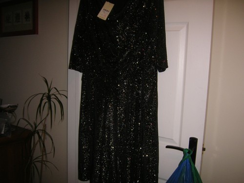 Black sparkly dress - , with