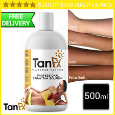 Spray Tan Solution 500ml 9% or 12% Tan FX *FREE Delivery* fake tan bake gun