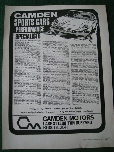 Camden sports cars - camden,