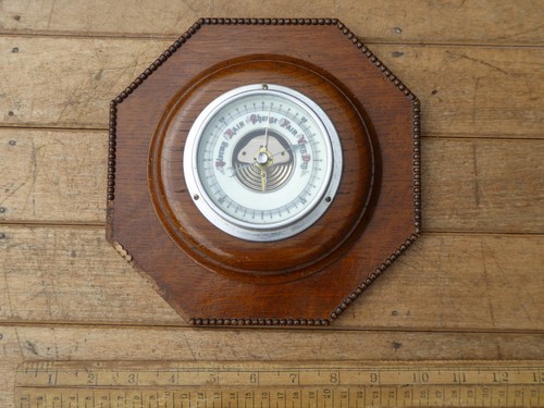 Antique wall barometer with - wall,