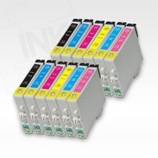 2 Full Colour Sets of non-OEM Ink for EPSON Printers Stylus Photo R200 R220 R300