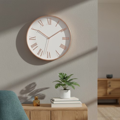 Vintage wall clock 30cm - vintage,