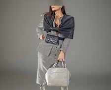 Vintage Leather Bow Blazer