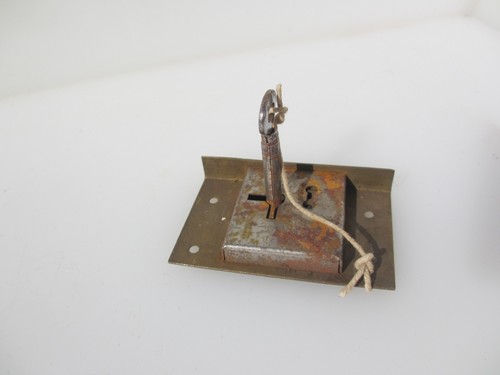 Vintage brass cabinet lever - brass,