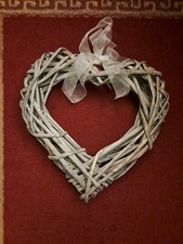 Wicker Heart Decoration/