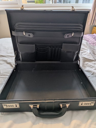 Black briefcase with - briefcase,