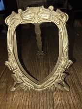 Vintage Ornate Brass Photo Frame Easel Picture Frame Freestanding 6" By 4"