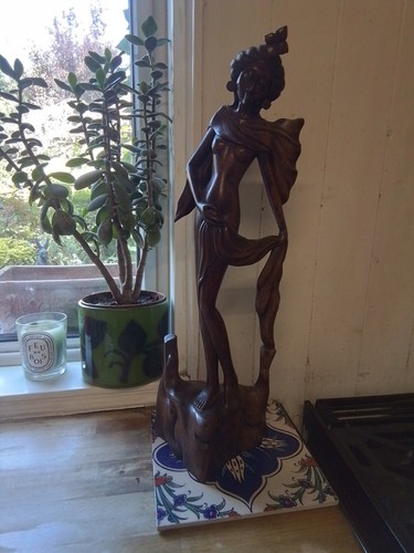 Vintage hand carved wooden - vintage,