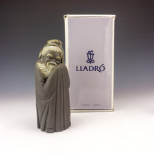Lladro Gres Porcelain - 12056 Sleeping Tall Chinese Man Figurine - Boxed