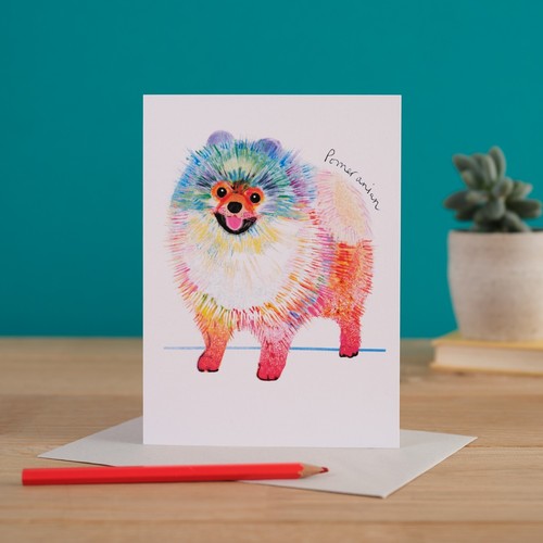 Blank card colourful - blank,