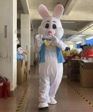 Easter Bunny Mascot Costume Cosplay Party Dress Clothing Halloween Adults