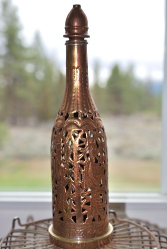 Vintage artisan cut copper - vintage,