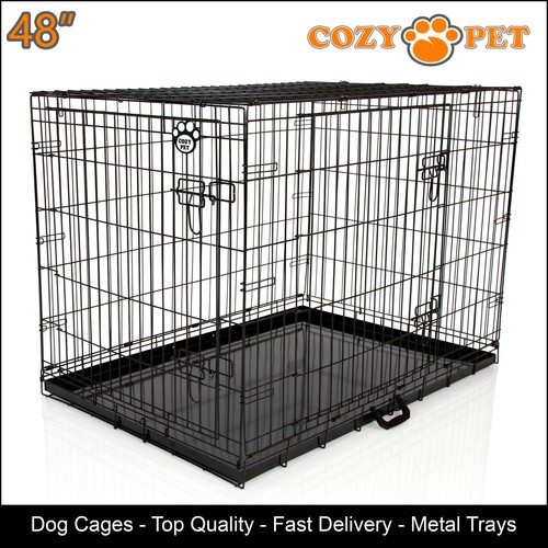 Dog cage inch black - inch, cozy