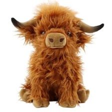 Cuddly Living Nature Highland Cow Toy Kids Stuffed Teddy Plush Toy