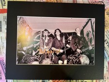 CRASS - GENUINE SIGNED Mounted EARLY BLACK AND WHITE LIVE PHOTOGRAPH 