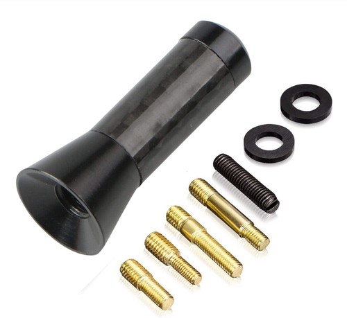 Stubby carbon fibre car aerial - carbon,