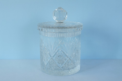 Vintage crystal glass biscuit - vintage,