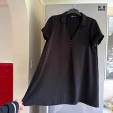 ZARA black flared tunic dress