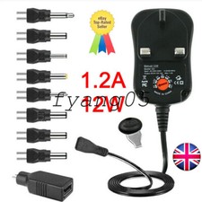 Universal AC/DC Power Adapter Plug Charger Adapter 3v 4.5v 6v 7.5v 9v 12V UK NEW