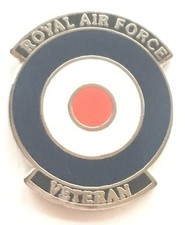 RAF Royal Air Force Veterans Target Logo Enamel Lapel Pin Badge