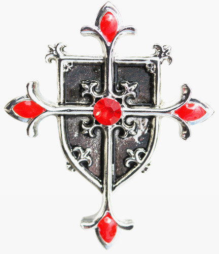 Shield cross pendant necklace - cross,