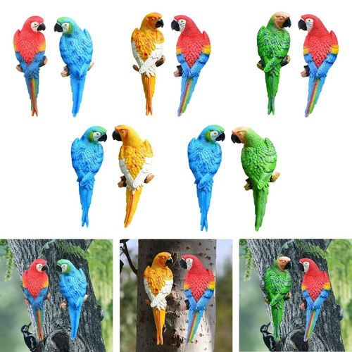 Pieces parrot figurines wall - 2,