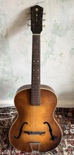 Vintage Archtop Guitar Hofner Congress 1950s Acoustic Jazz Blues Brown Sunburst.