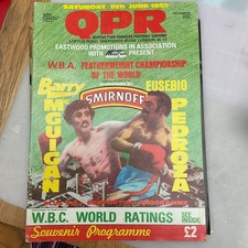 Barry McGuigan V Eusebio Pedroza Official Fight Programme