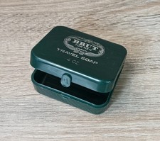 Vintage Brut Travel Soap Holder/Container Green By Fabergé