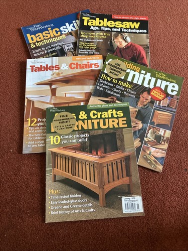 Fine woodworking job lot of - -,