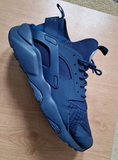 Genuine Nike Air Huarache Run Ultra Men's All Blue Trainers Size UK 11