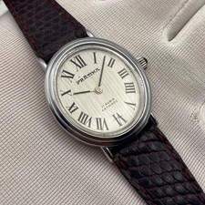 Vintage Pratina Primetime Oval Ladies Watch Mechanical Roman Numerals Swiss 60s