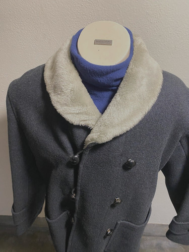Vtg 1960s fleece shawl - -,