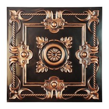 Faux Tin Ceiling Tiles Decorative 3D panels PL29 Traditional copper 10pcs