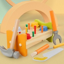  Kids Hammer Work Bench Toy