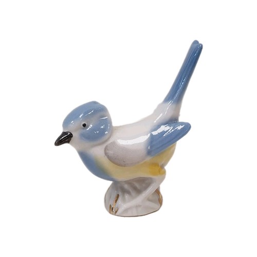 Vintage blue tit - blue, figure