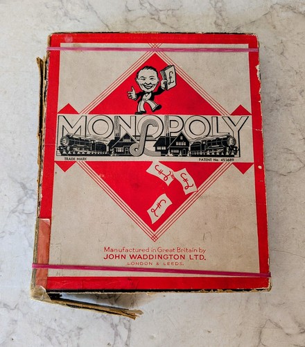 Vintage 1936 monopoly board - 1936,
